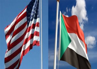علم السودان وأمريكا